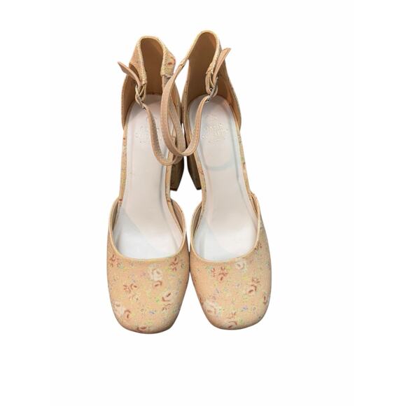 Oasis Society Oslo Floral Block Heel Shoes – Women’s US 9 – Ankle Strap - Picture 6 of 16